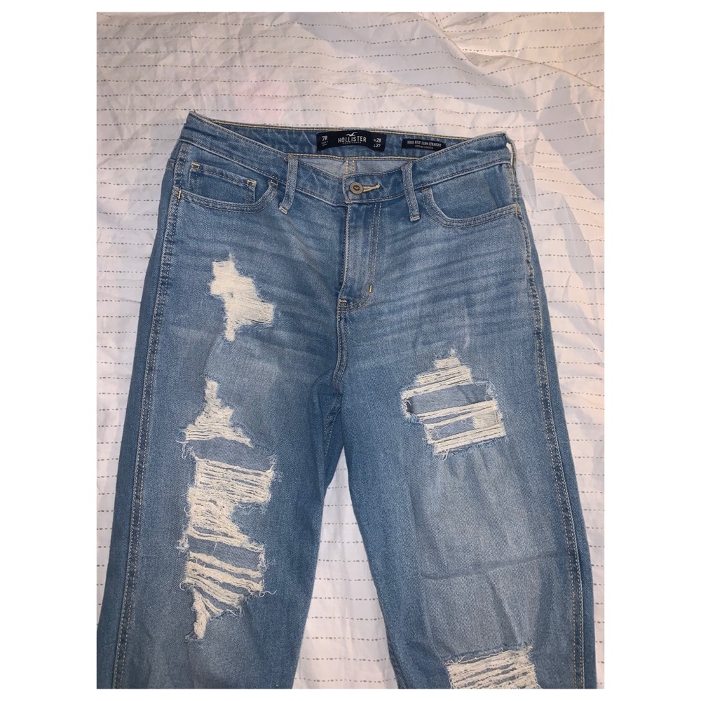 High Rise Ripped Jeans